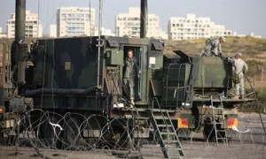 US officers at missile battery near Tel Aviv Ziv Koren flash90